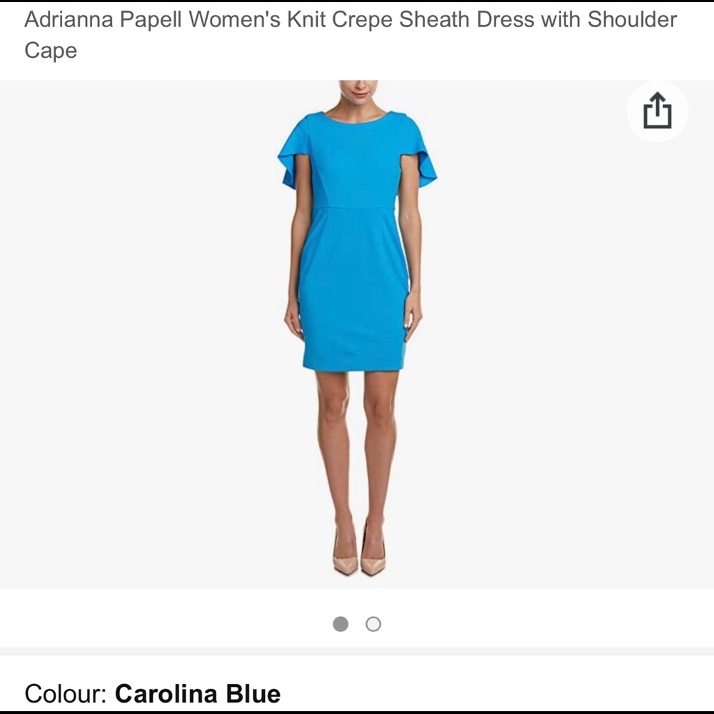 Adrianna Papell Cape Dress Size 12 with Tags